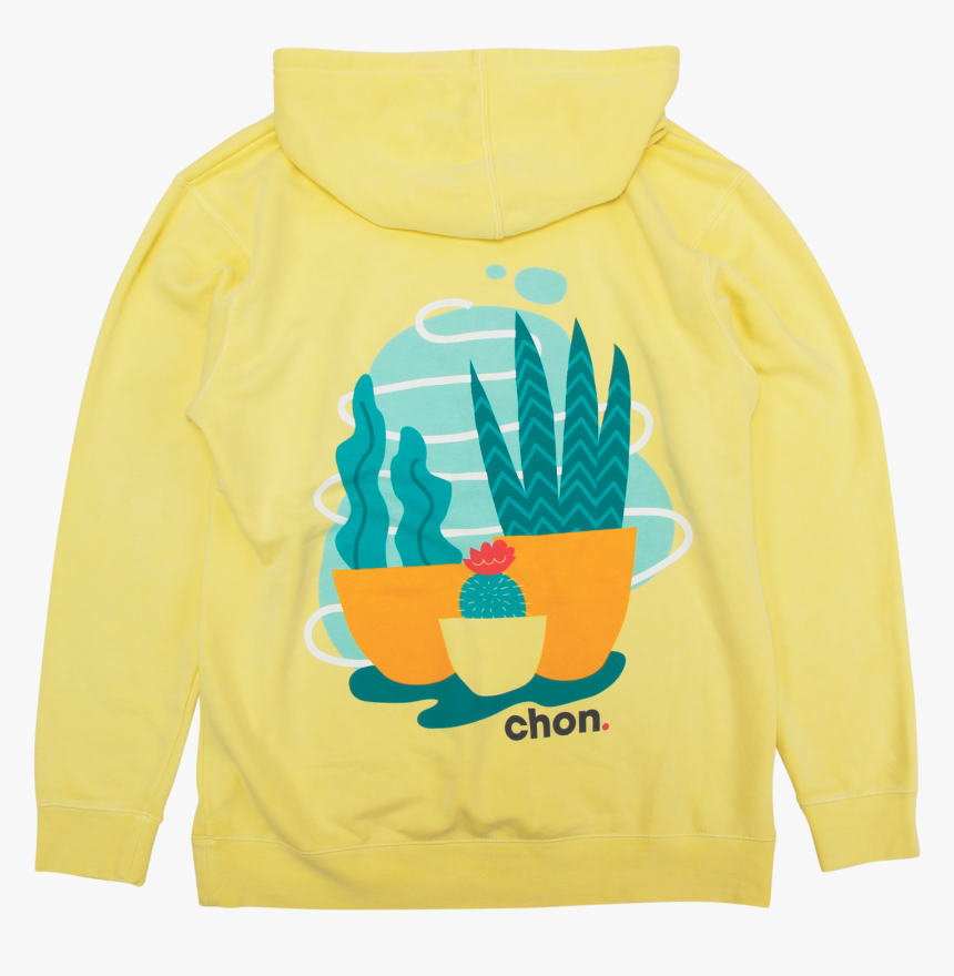 Succulents Pigment Lemon Pullover, HD Png Download
