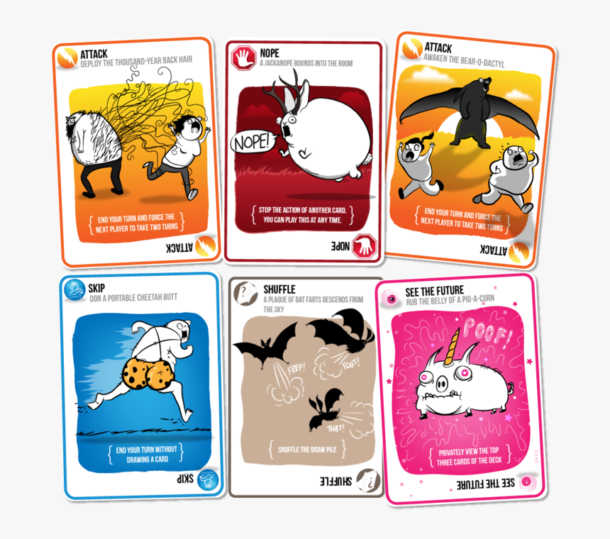 Card Game Exploding Kittens, HD Png Download
