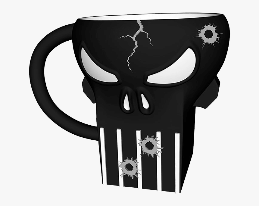 Marvel Punisher Sculpted Mug - Illustration, HD Png Download