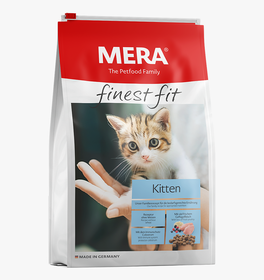 Cat Food Mera Finest Fit Kitten Dry Food For Growing - Mera Finest Fit Sensitive, HD Png Download
