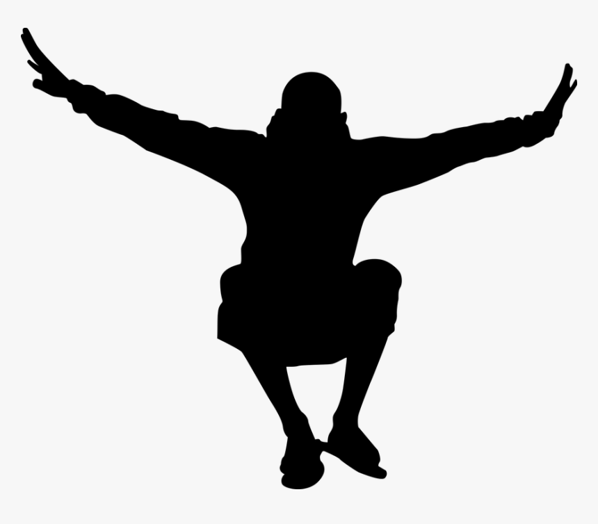 Jump Silhouette Png Free Image - Man Jumping Silhouette Png, Transparent Png