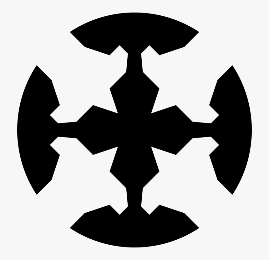 Symmetry Cross Heraldry Silhouette Others Line - Cross, HD Png Download