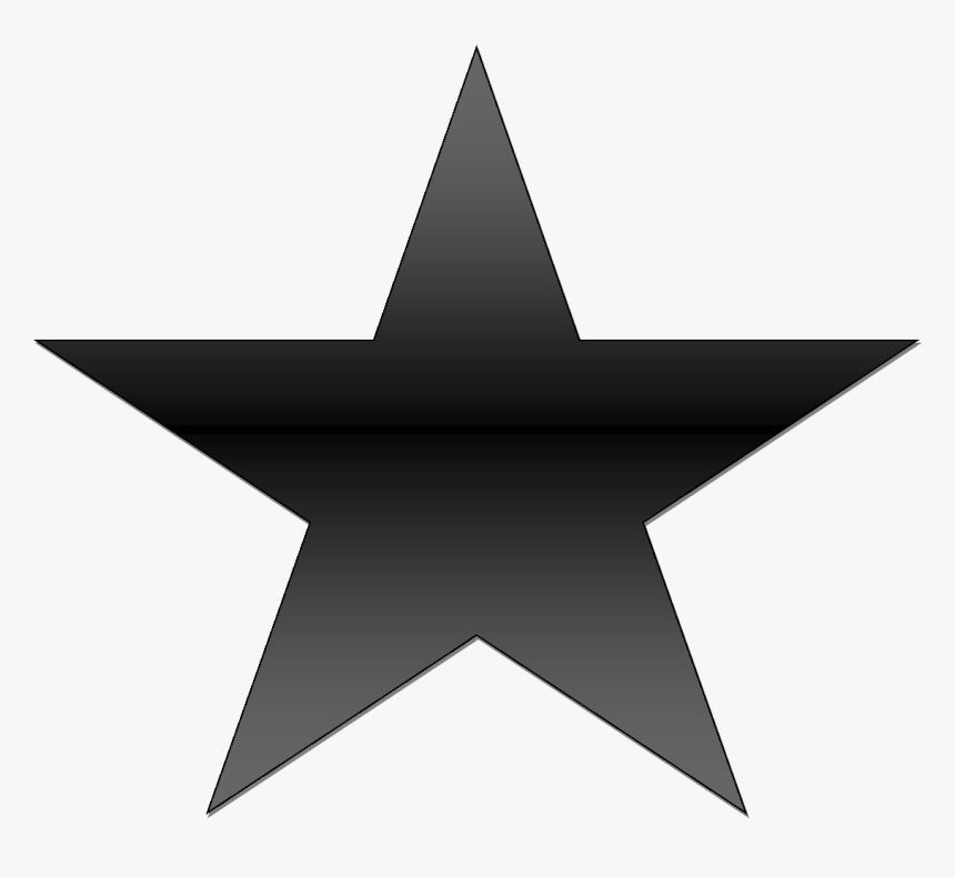 Black Gradient Star - Flower In A Pot, HD Png Download