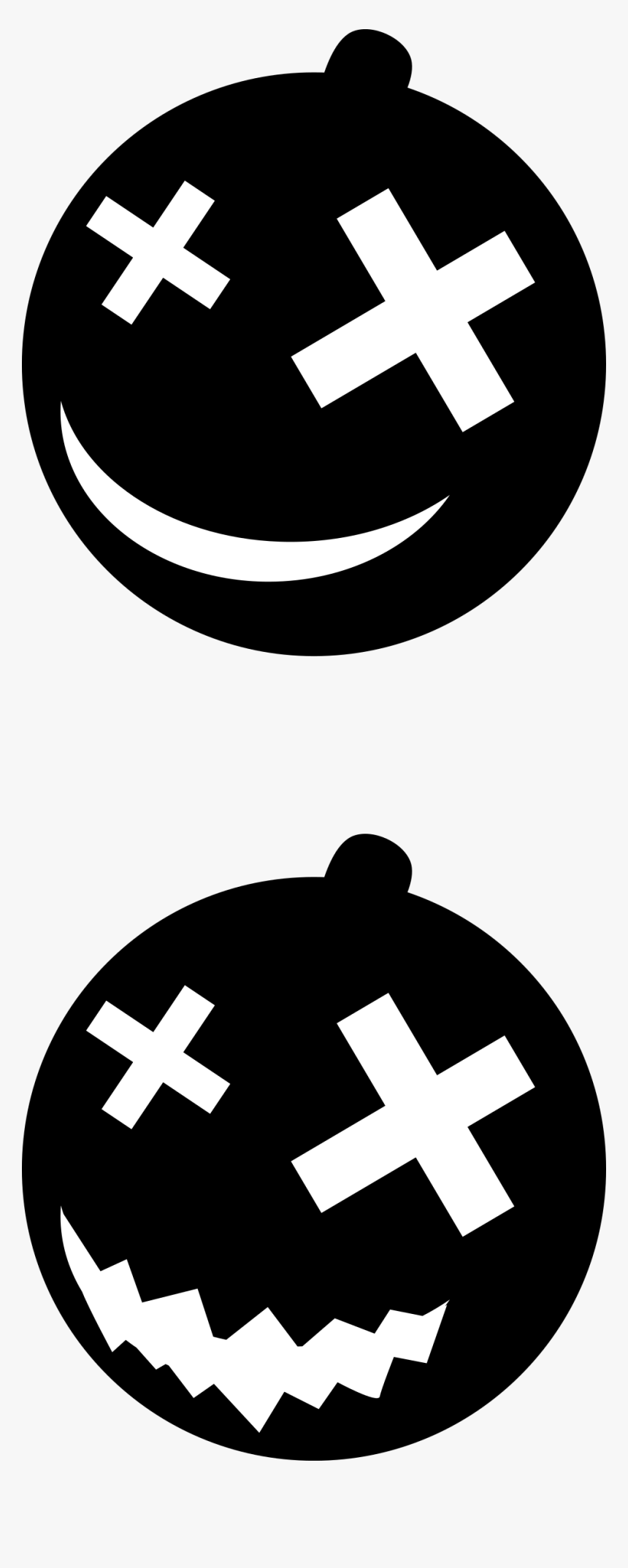 Black Halloween Pumpkin Silhouette Png - 90's Fest Halloween, Transparent Png