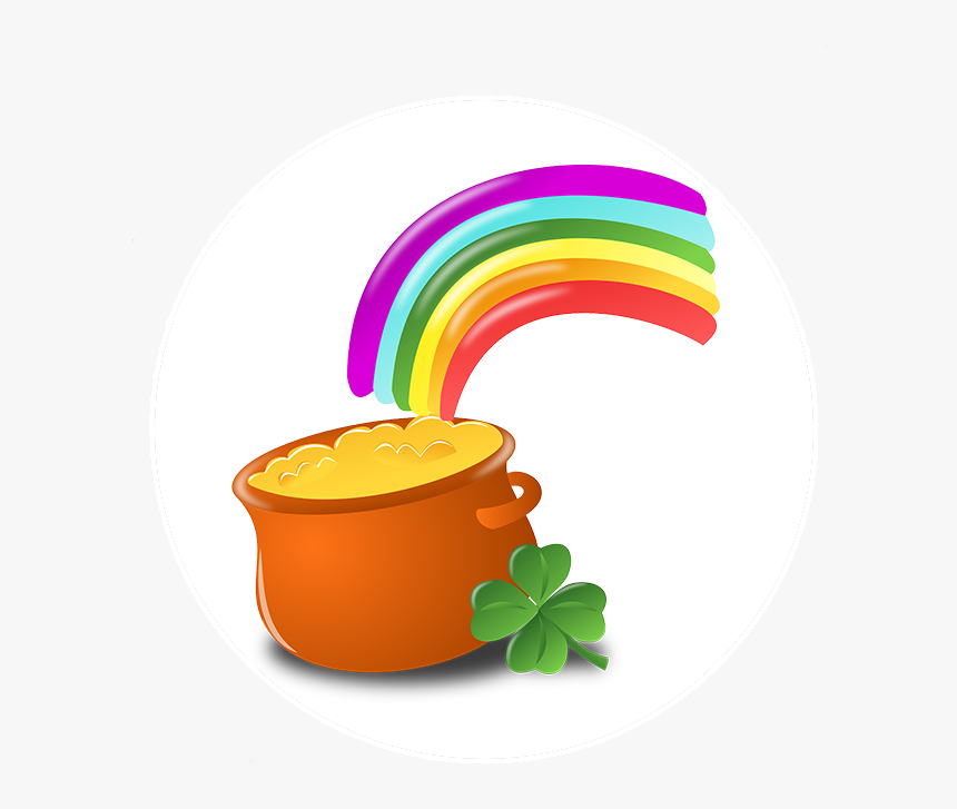 Irish Cross Dark Luck Of The Irish Pot Of Gold, HD Png Download