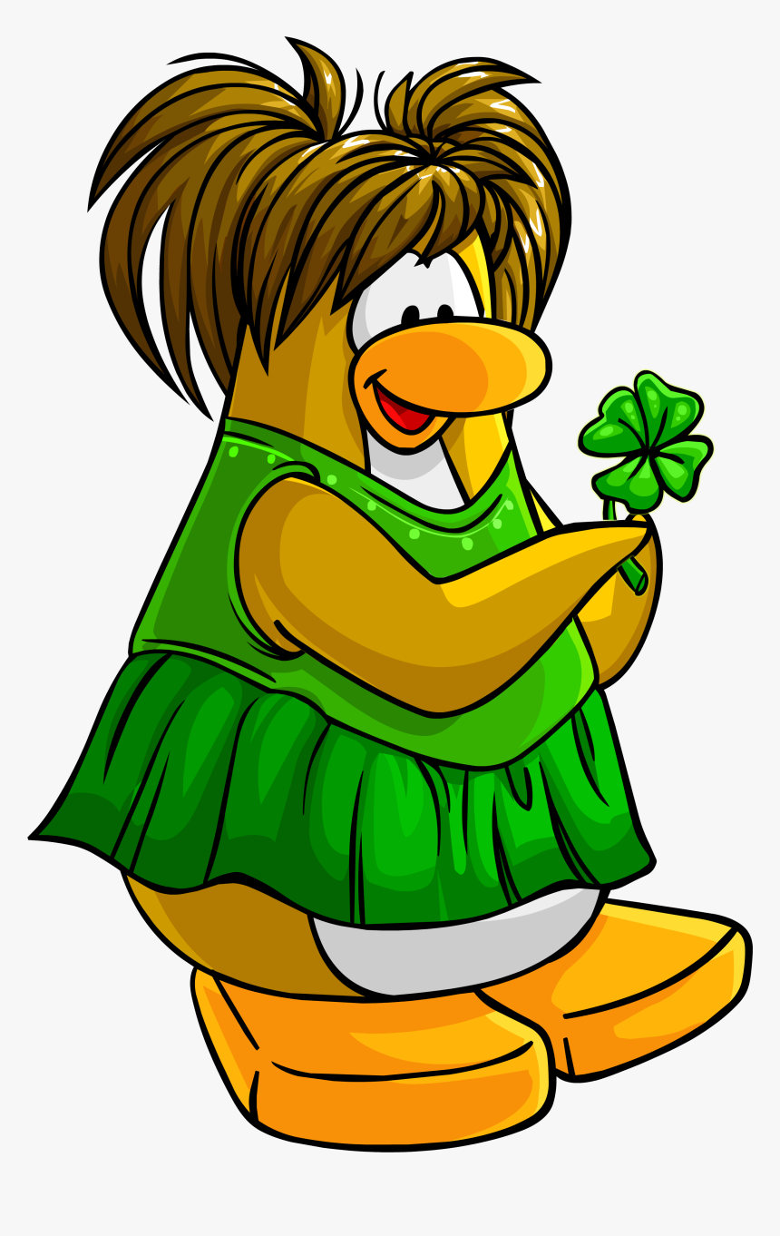 St Patrick S Day Postcard - Club Penguin, HD Png Download
