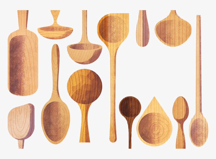 Check Out This @behance Project - Wooden Spoon, HD Png Download
