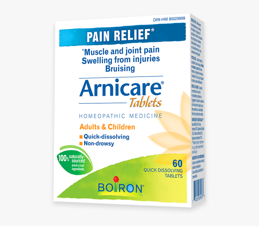 Arnicare Tablets Relieves Muscle And Joint Pain, And - Packaging And Labeling, HD Png Download