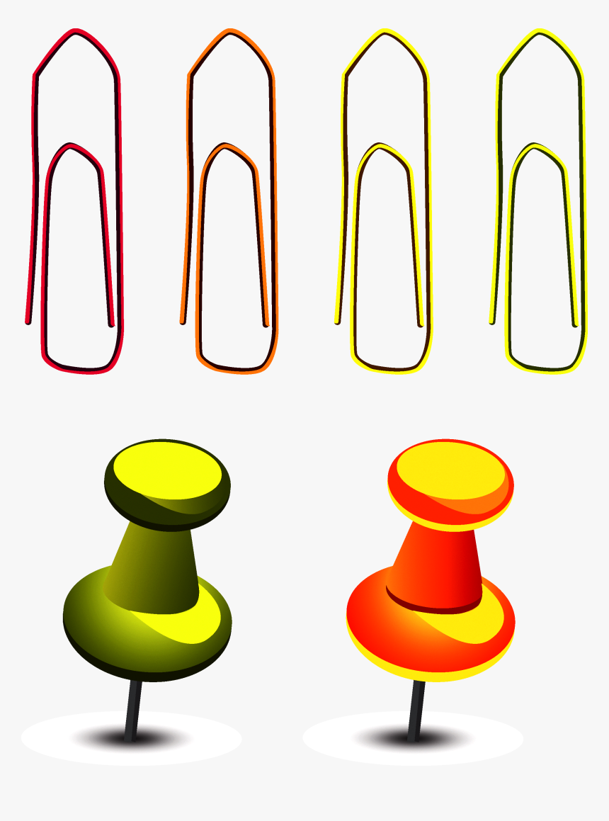 Pushpin Vector Yellow - Colorfulness, HD Png Download