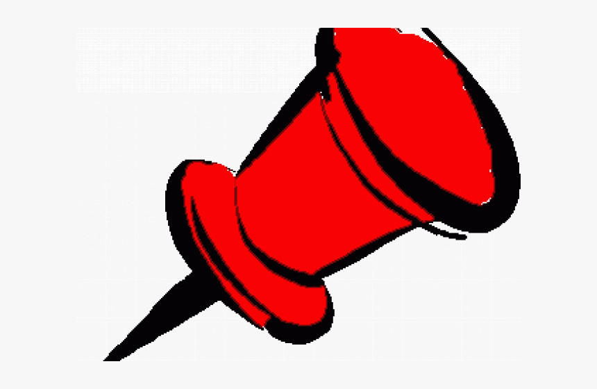 Red Push Pin Clipart - Push Pin Clipart, HD Png Download
