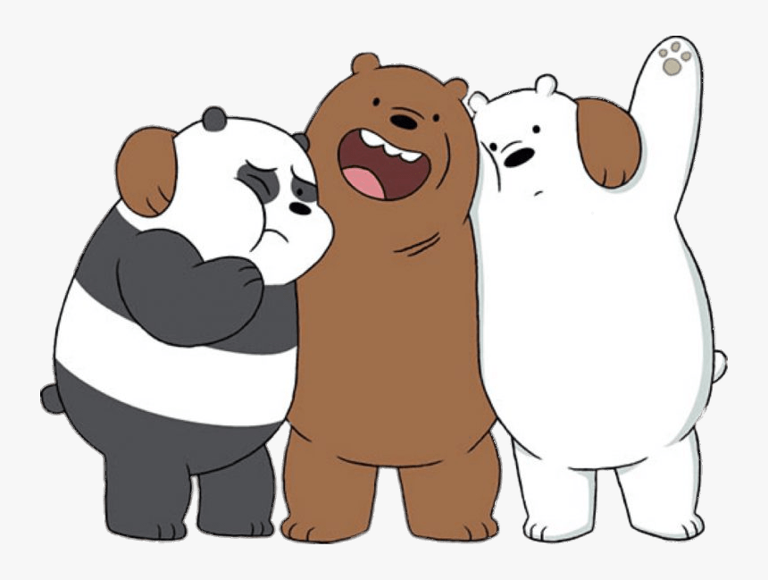 We Bare Bears Hugging - We Bare Bears Png, Transparent Png