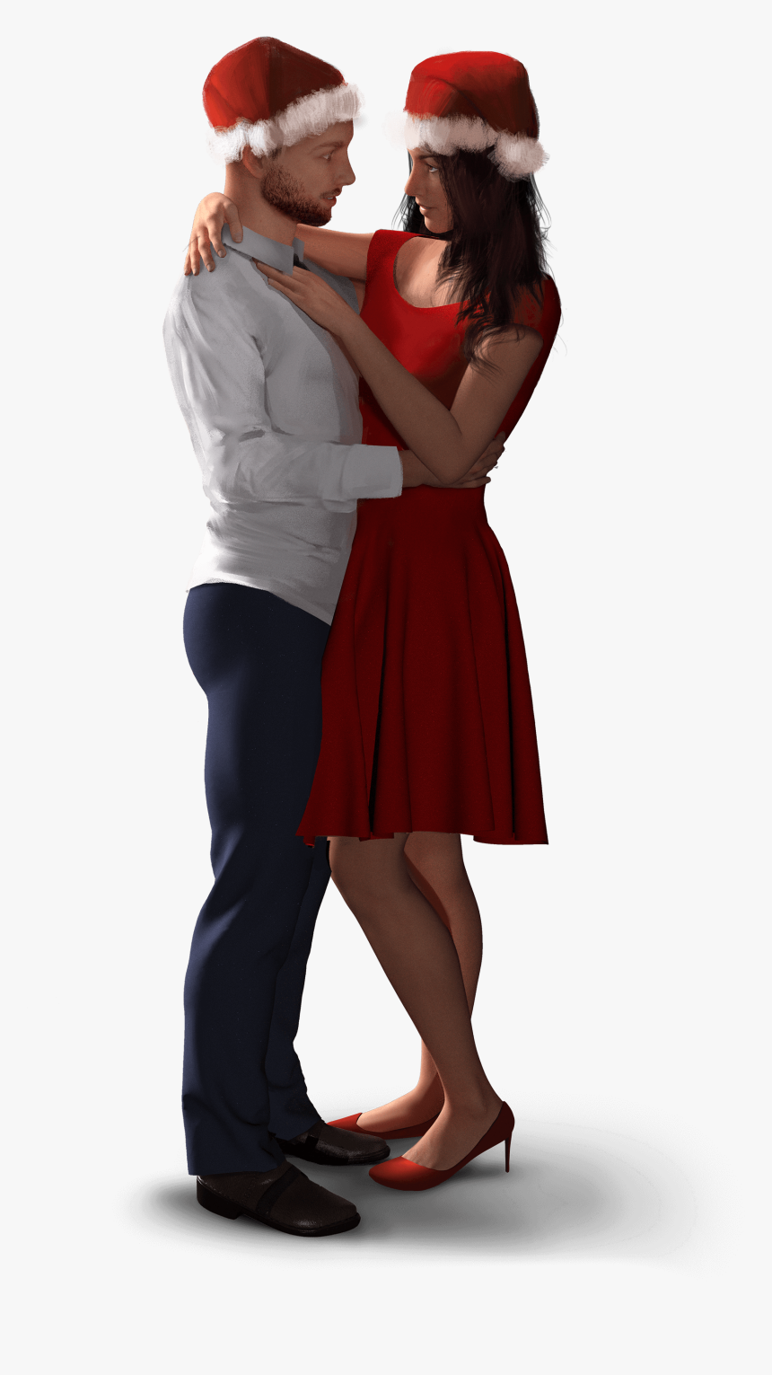 Kamorii Christmas Couple, HD Png Download