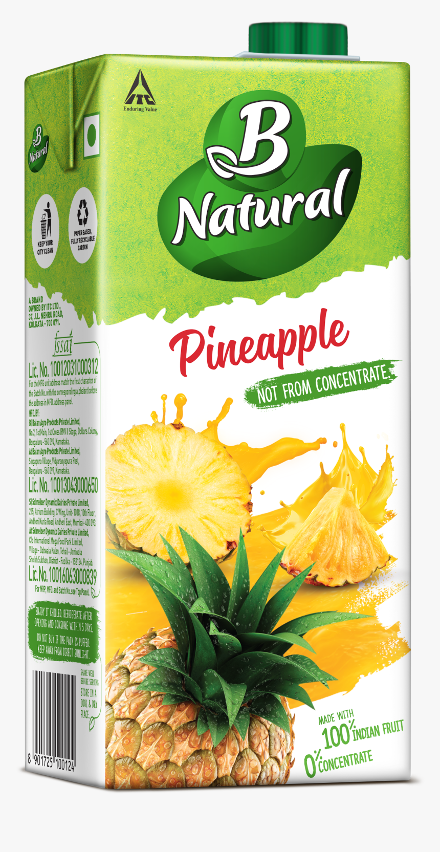 B Natural Pomegranate Juice, HD Png Download