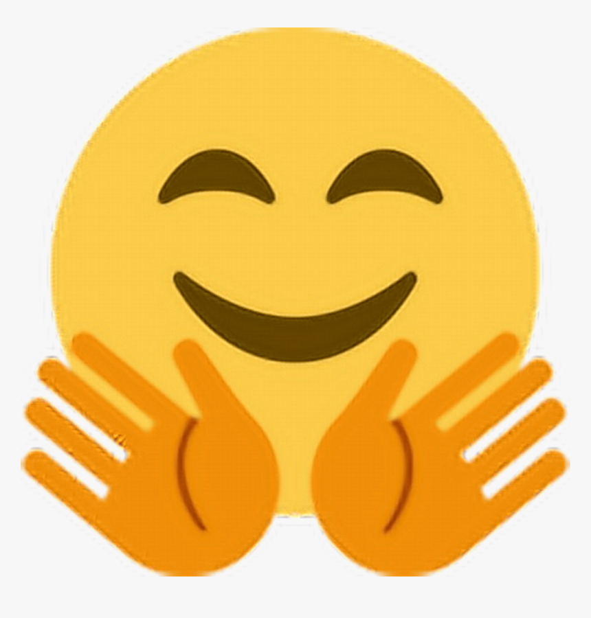 Wave Emoji Png - Hugging Emoji Twitter, Transparent Png