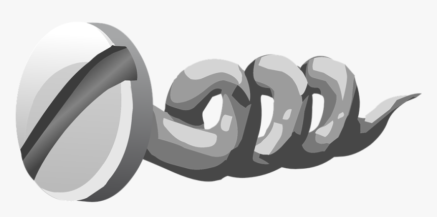 Screw, Nail, Bolt, Metal, Tool, Metallic, Steel - Metal Nail Cartoon Png, Transparent Png