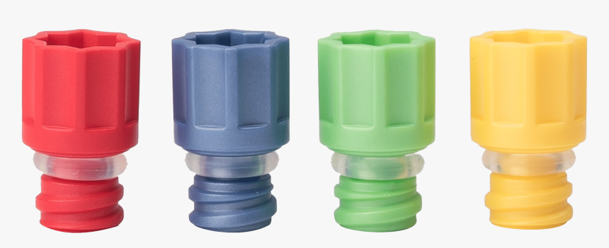 A Red, Blue, Light Green, And Yellow Screw Cap Ultra - Toy, HD Png Download