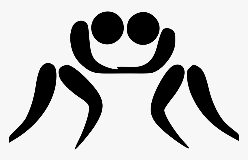 Wrestling Drawing, HD Png Download