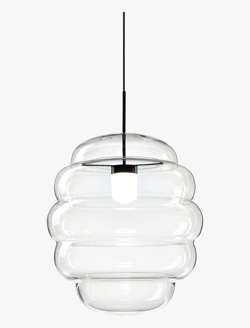 Blimp Pendant Large Clear / Black - Ceiling Fixture, HD Png Download