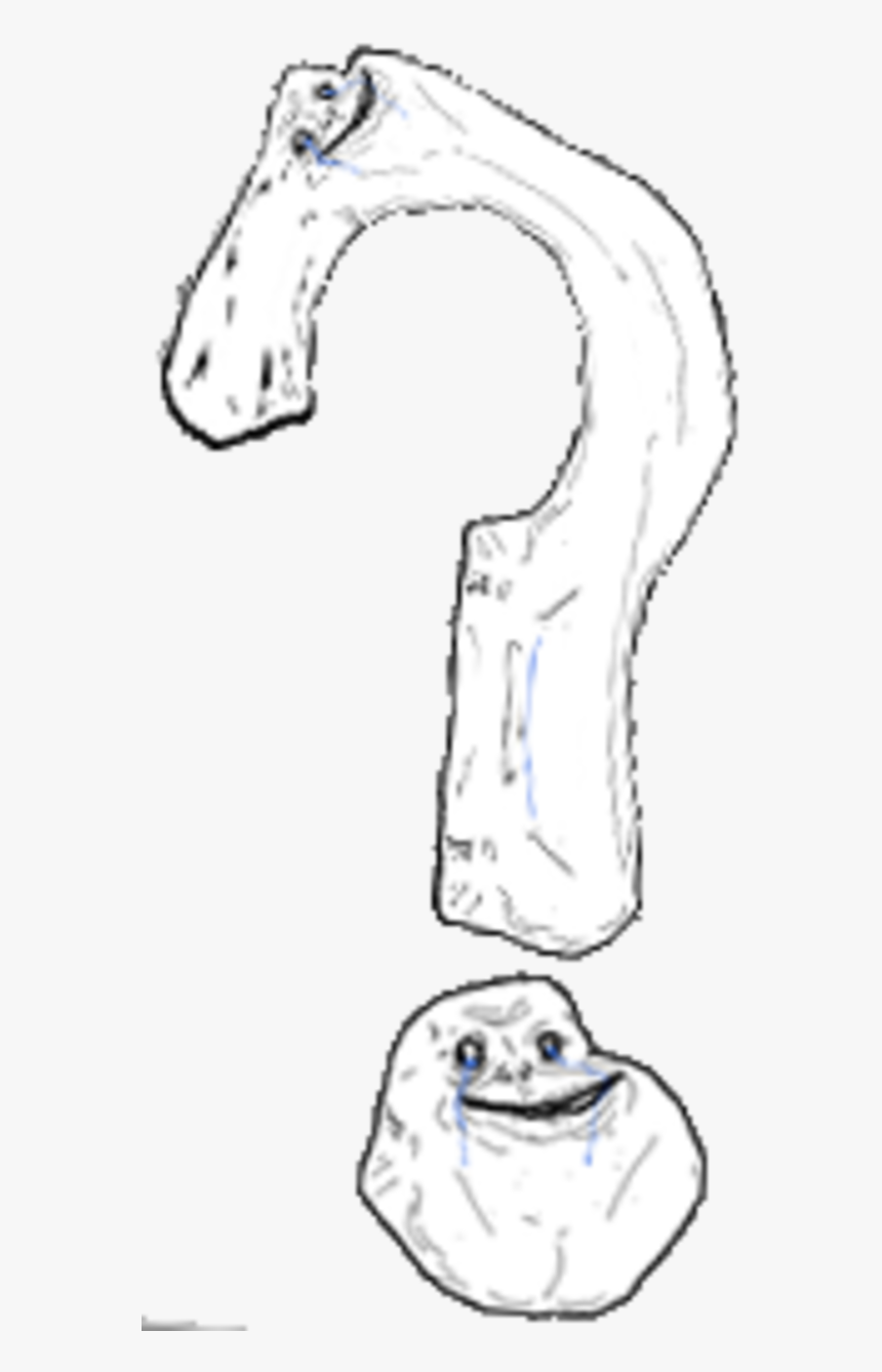 Drawing Rage Comic Line Art /m/02csf - Forever Alone, HD Png Download