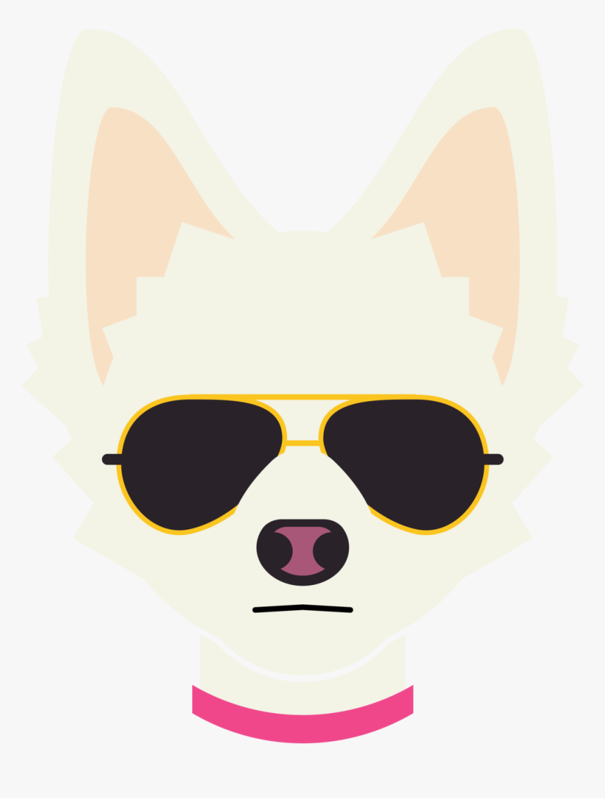 Forever Alone Face Png - Dog With Glasses Transparent, Png Download