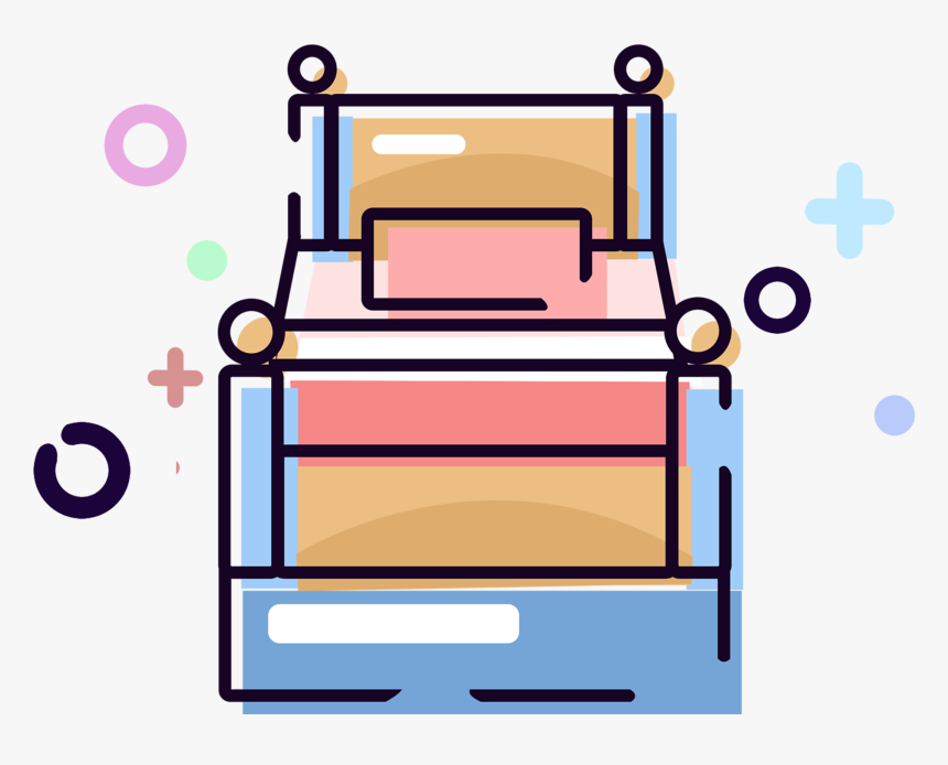 Mbe Nécessités Quotidiennes Bleu Lit Png Et Psd - Portable Network Graphics, Transparent Png