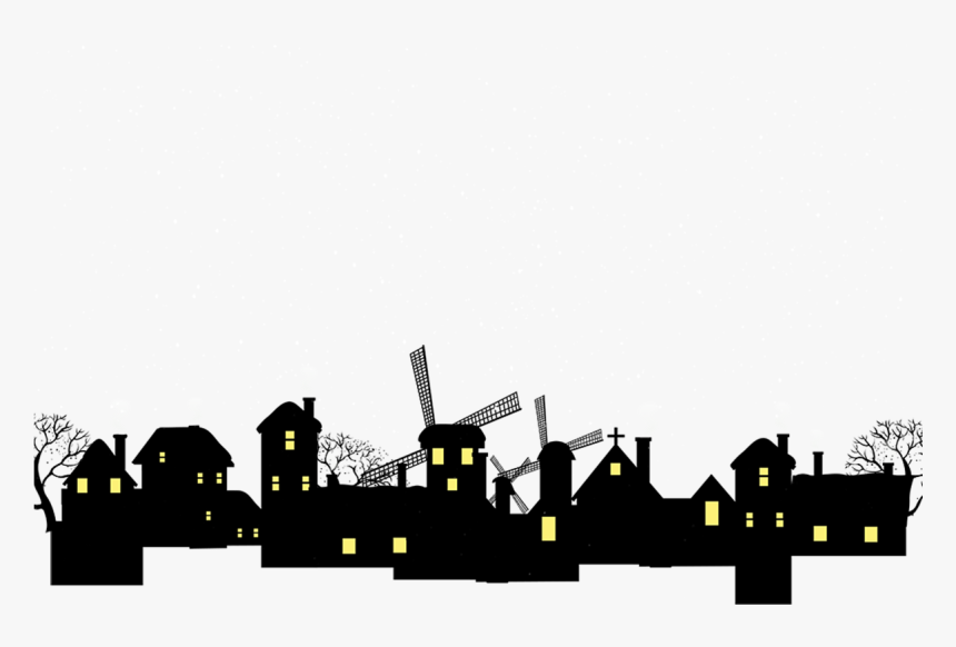 Silhouette House Building - 房屋 剪影, HD Png Download