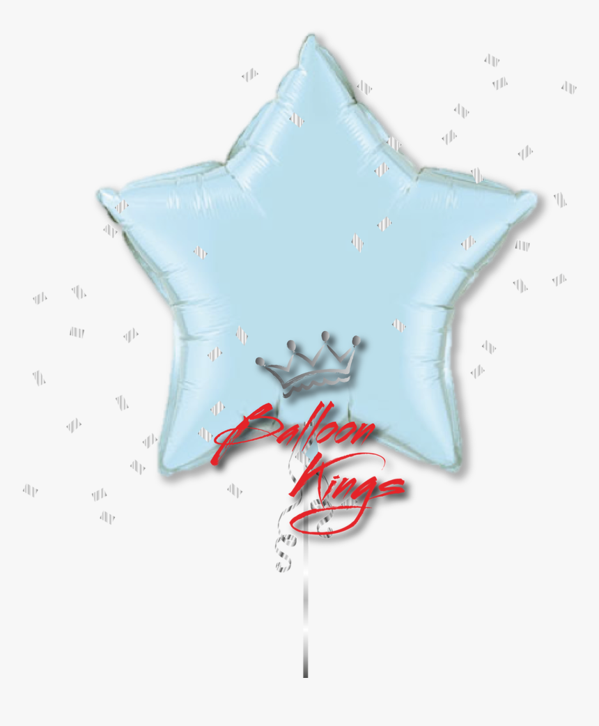 Large Pearl Light Blue Star - Star, HD Png Download