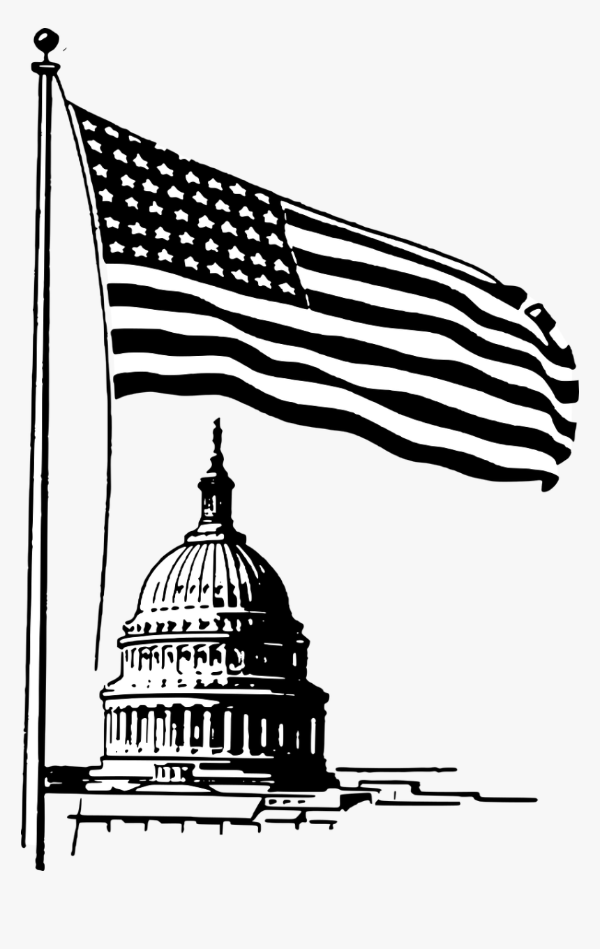 Washington Dc Art Black And White, HD Png Download