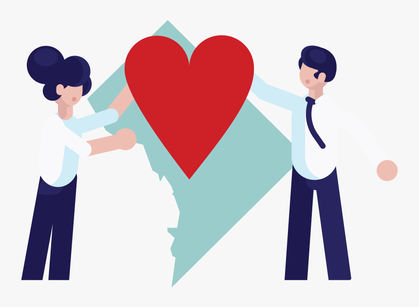 Two People Forming A Nonprofit In Washington, Dc - Nonprofit Organization, HD Png Download