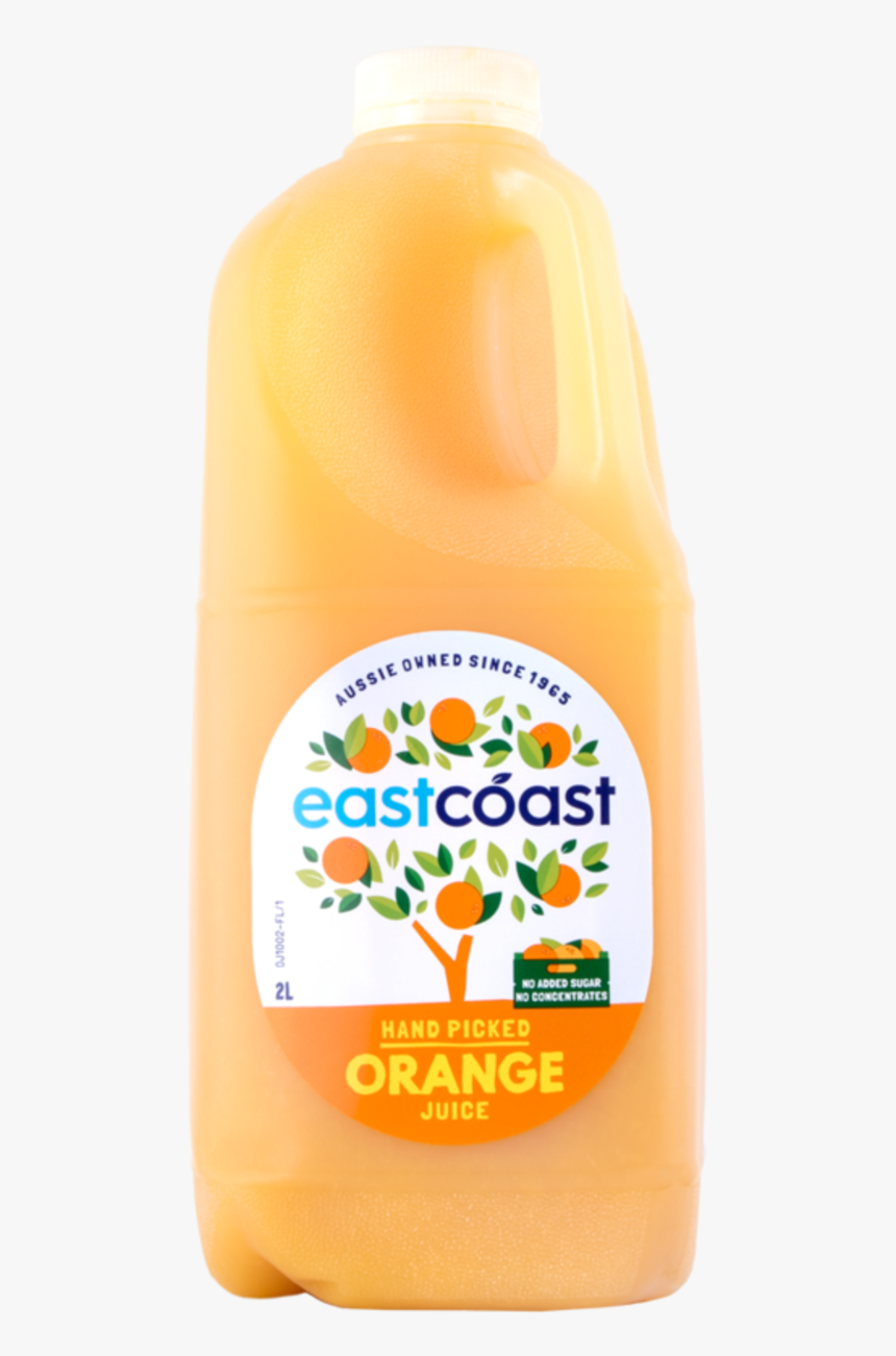 Orange Juice - 2ltr - East Coast Apple Juice, HD Png Download