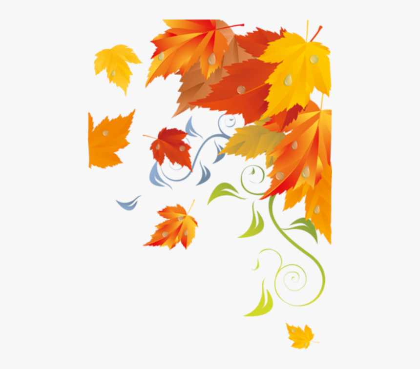 Transparent Fall Leaves Border, HD Png Download