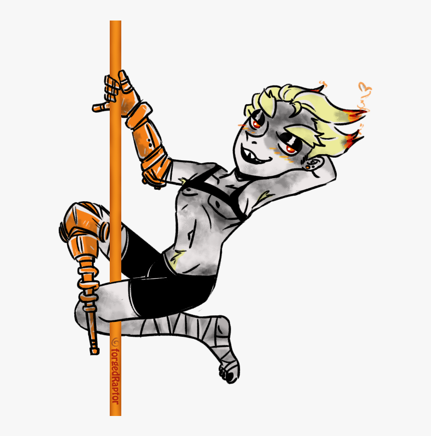 “hear Me Out In A Stream We Talked About How Junkrat - Cartoon, HD Png Download