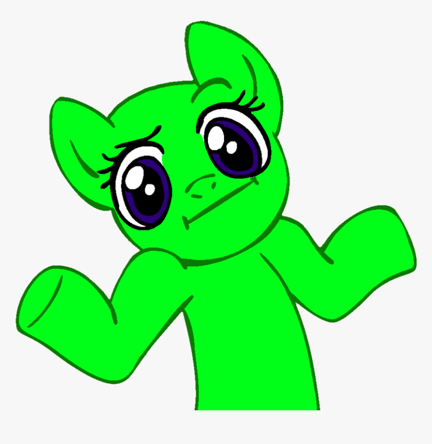 Pony Shrug Transparent Clipart , Png Download - Shrug Pony, Png Download