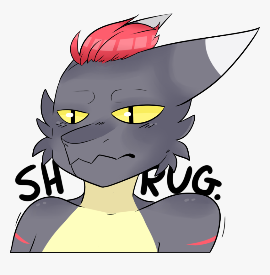 Emoji Commission - Shrug - Cartoon, HD Png Download