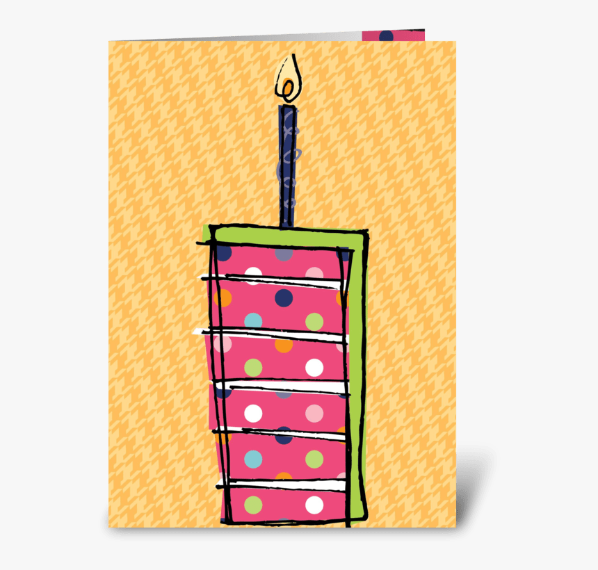 Cake Slice Greeting Card, HD Png Download
