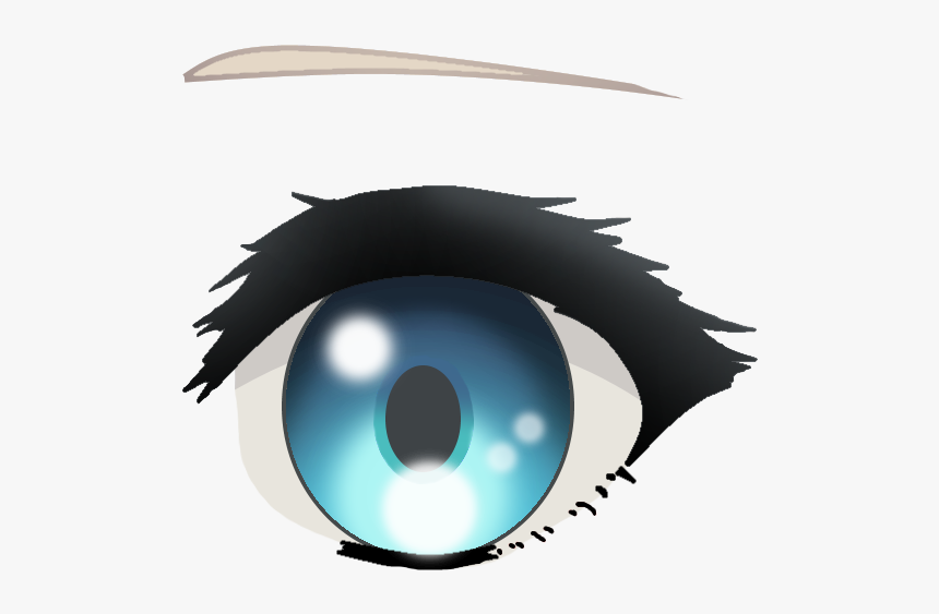 Transparent Anime Eyes Blue, HD Png Download