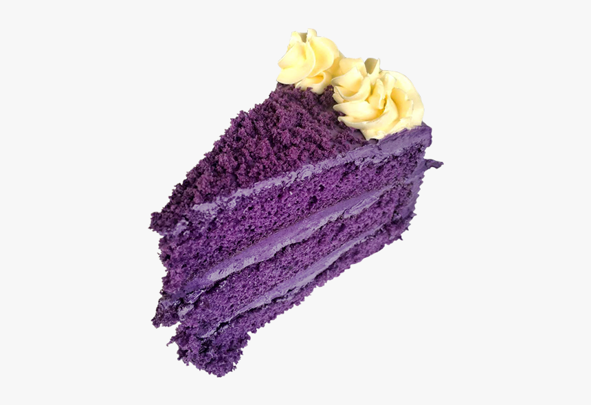 26 Ubecake Felicias - Slice Of Ube Cake, HD Png Download