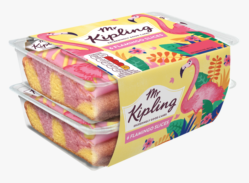 The Flamingo Slices Are Made From A Pink And Yellow - Mr Kipling Unicorn Slices, HD Png Download