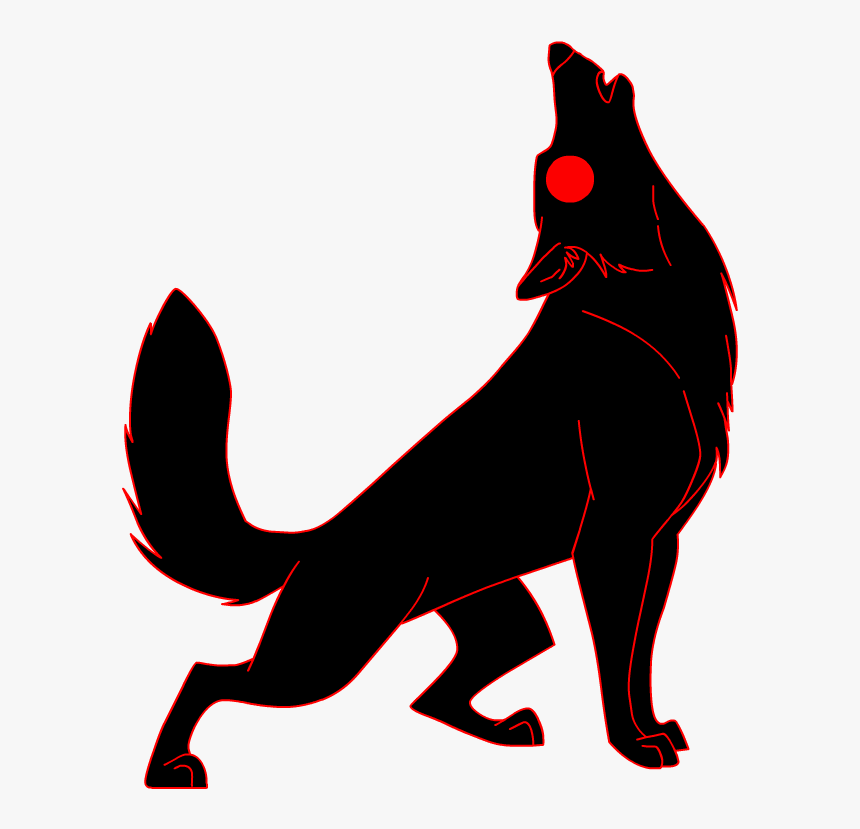 Dog Whiskers Clip Art - Cartoon Wolf Howling Png, Transparent Png