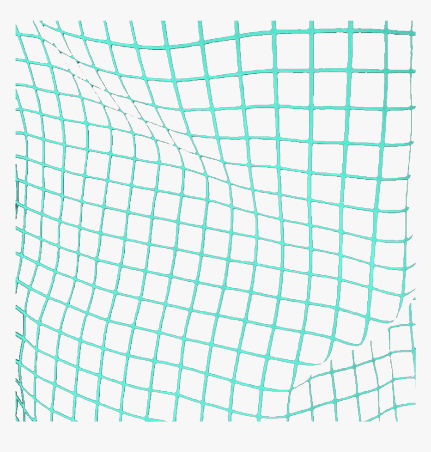 Ftestickers Overlay Lines Grid Perspective Teal Green - Black And White Line Aesthetic, HD Png Download