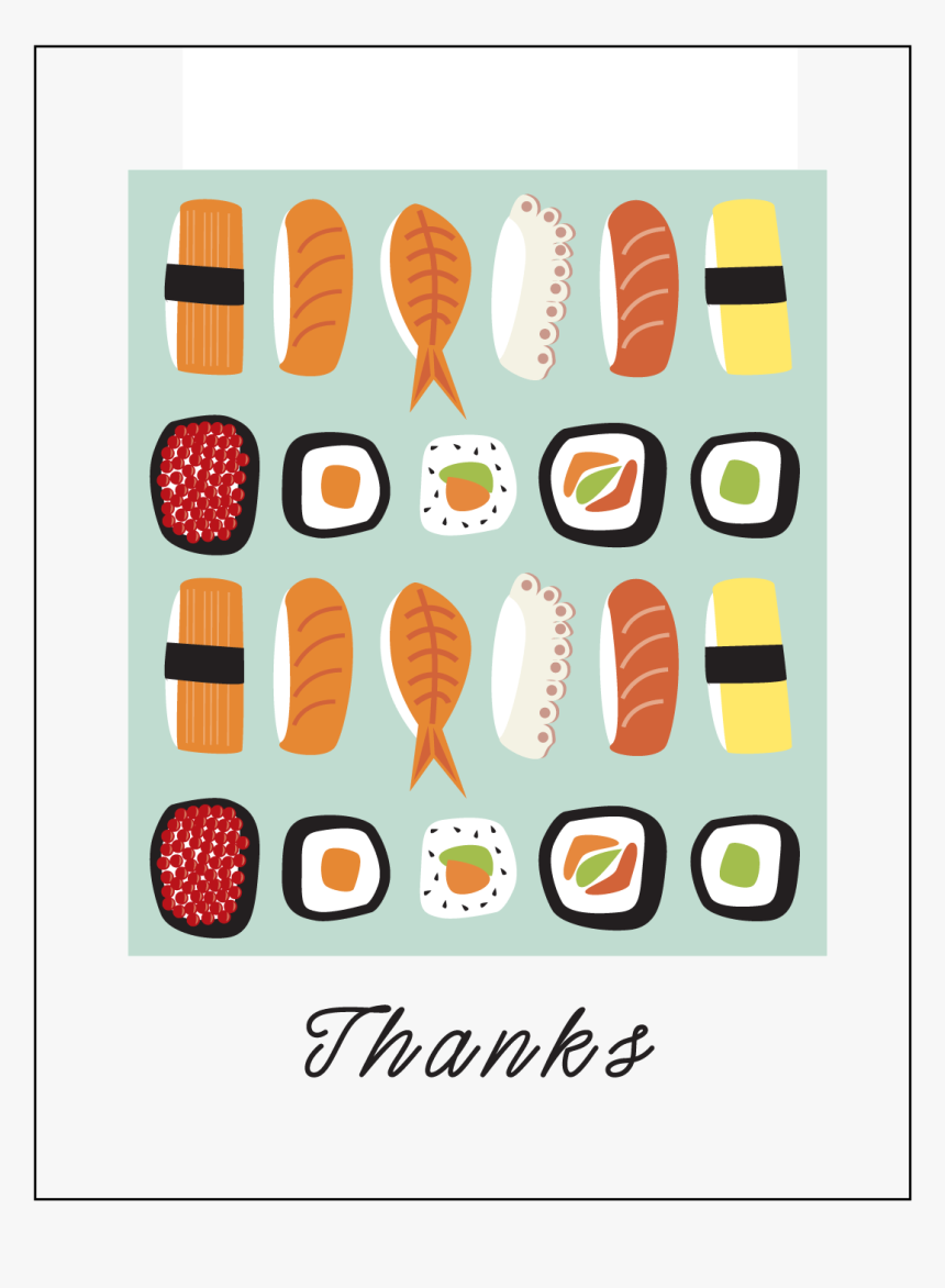 Smiling Thank You Butterfly Png - Thank You For Sushi, Transparent Png
