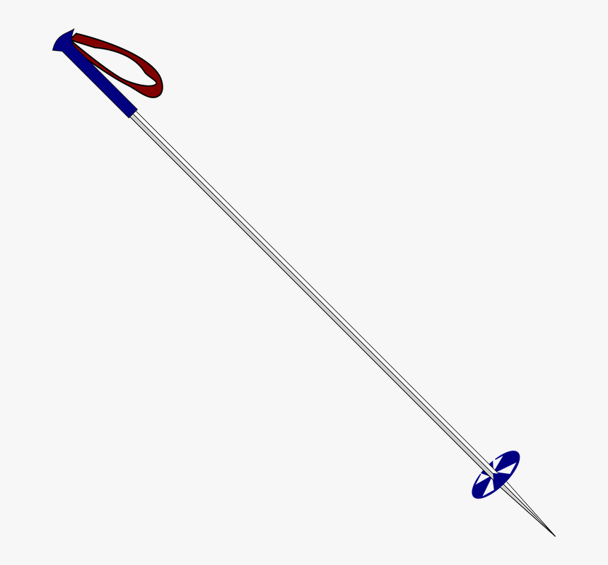 Pole, Ski, Skiing, Ski Pole, Sport, Sports - Ski Pole Clip Art, HD Png Download
