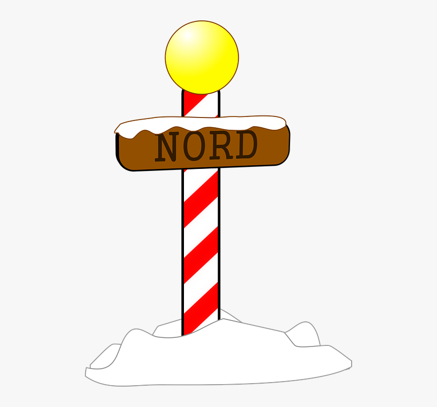 North Pole, Arctic, Christmas, Pole, Winter, Holiday - Cross, HD Png Download
