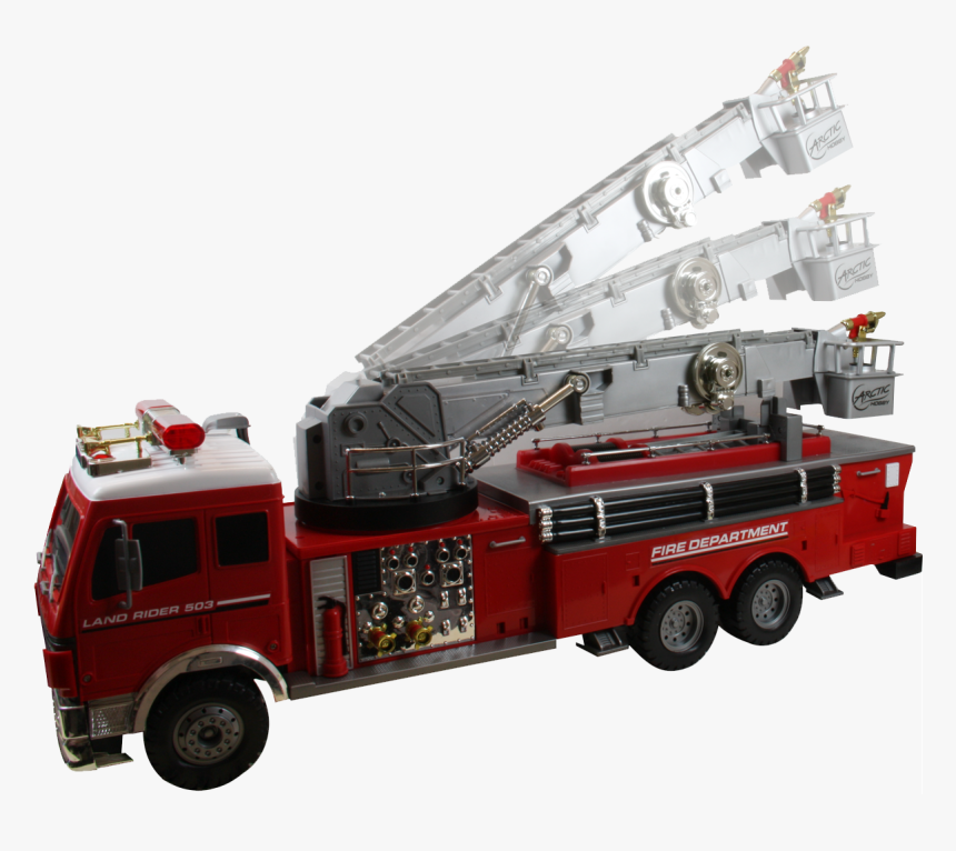 Fire Engine Radio-controlled Car Fire Department Radio - Camion De Pompier Jouet, HD Png Download