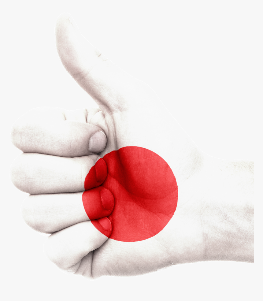 Japan Flag Hand Png, Transparent Png