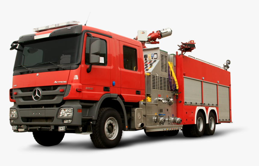 Transparent Fire Truck Png - Uae Fire Truck, Png Download