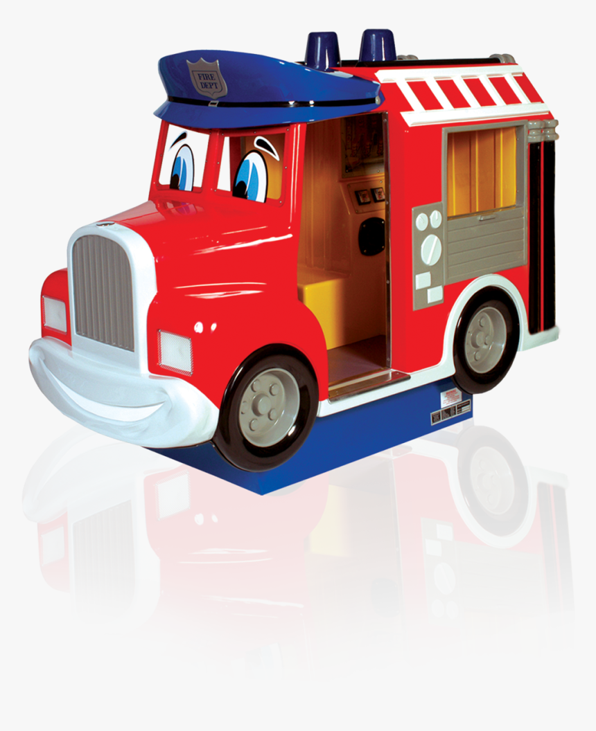 Fred Fire Truck - Kiddie Rides, HD Png Download