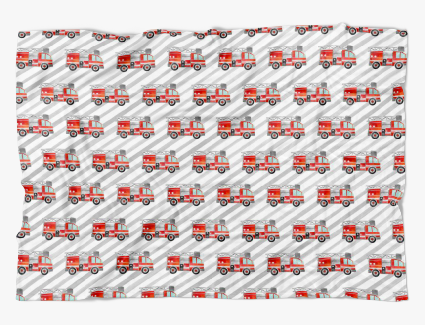 Firetruck Fleece Swaddle - Wrapping Paper, HD Png Download