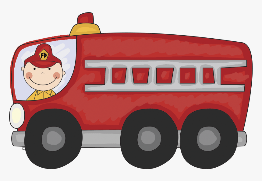 Fire Truck Clipart Prevention Month - Clip Art Fire Truck Clipart, HD Png Download