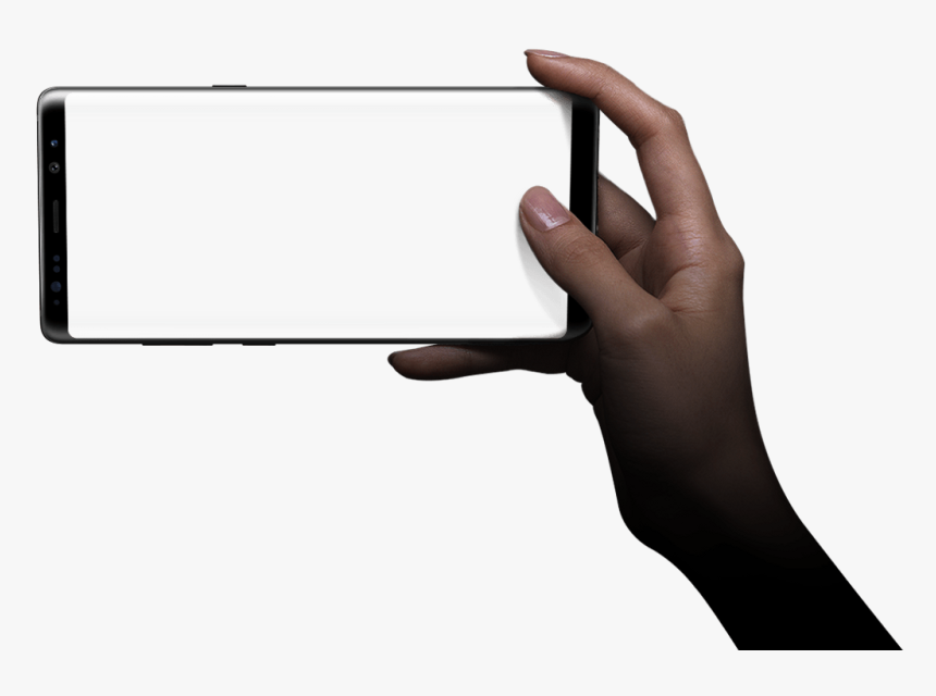 Galaxy Note8 Hand Holding , Png Download - Hand Holding Samsung Galaxy, Transparent Png